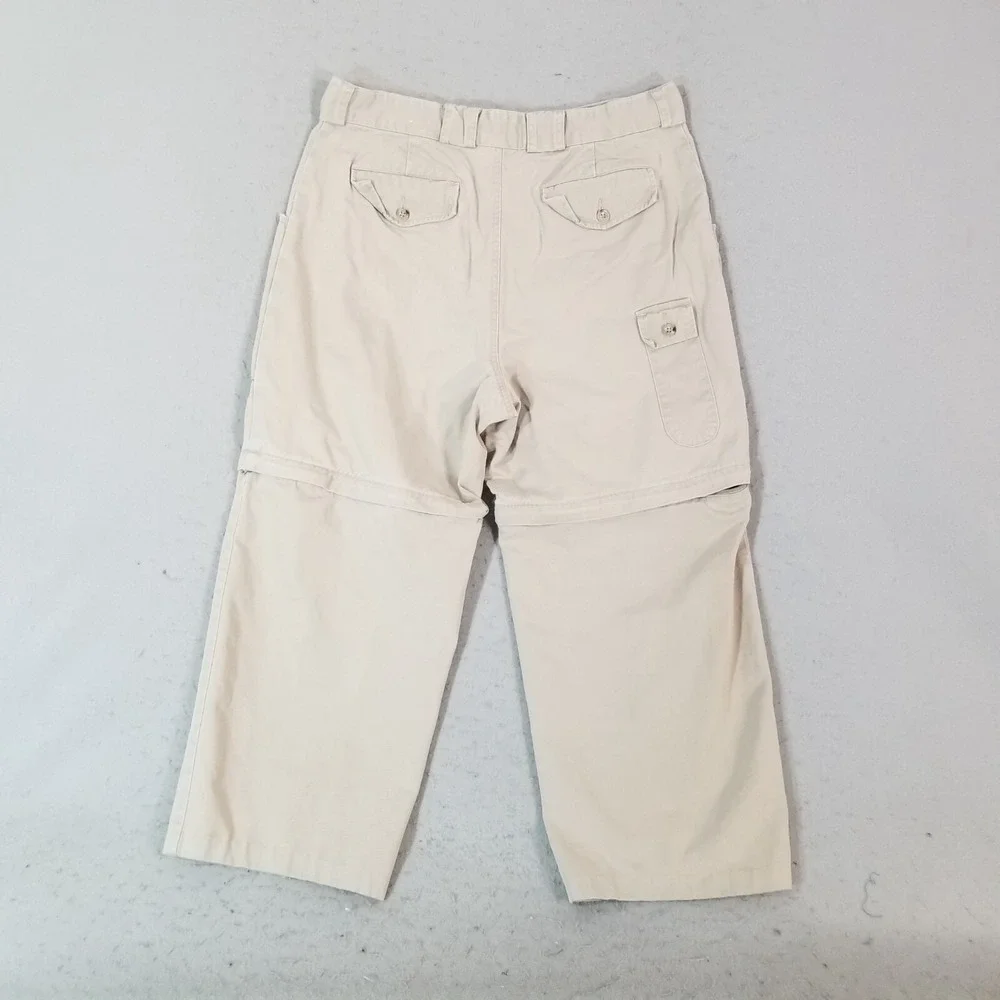 Banana Republic cargo pants shorts combo men's 35 x 25 beige Street Urban Skate